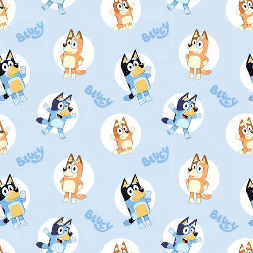 Bluey pattern vinyl scooter wrap for Micro Mini and Micro Maxi kids scooters by ScooterSkin Brooklyn