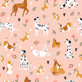 Dogs pattern vinyl scooter wrap for Micro Mini and Micro Maxi kids scooters by ScooterSkin Brooklyn