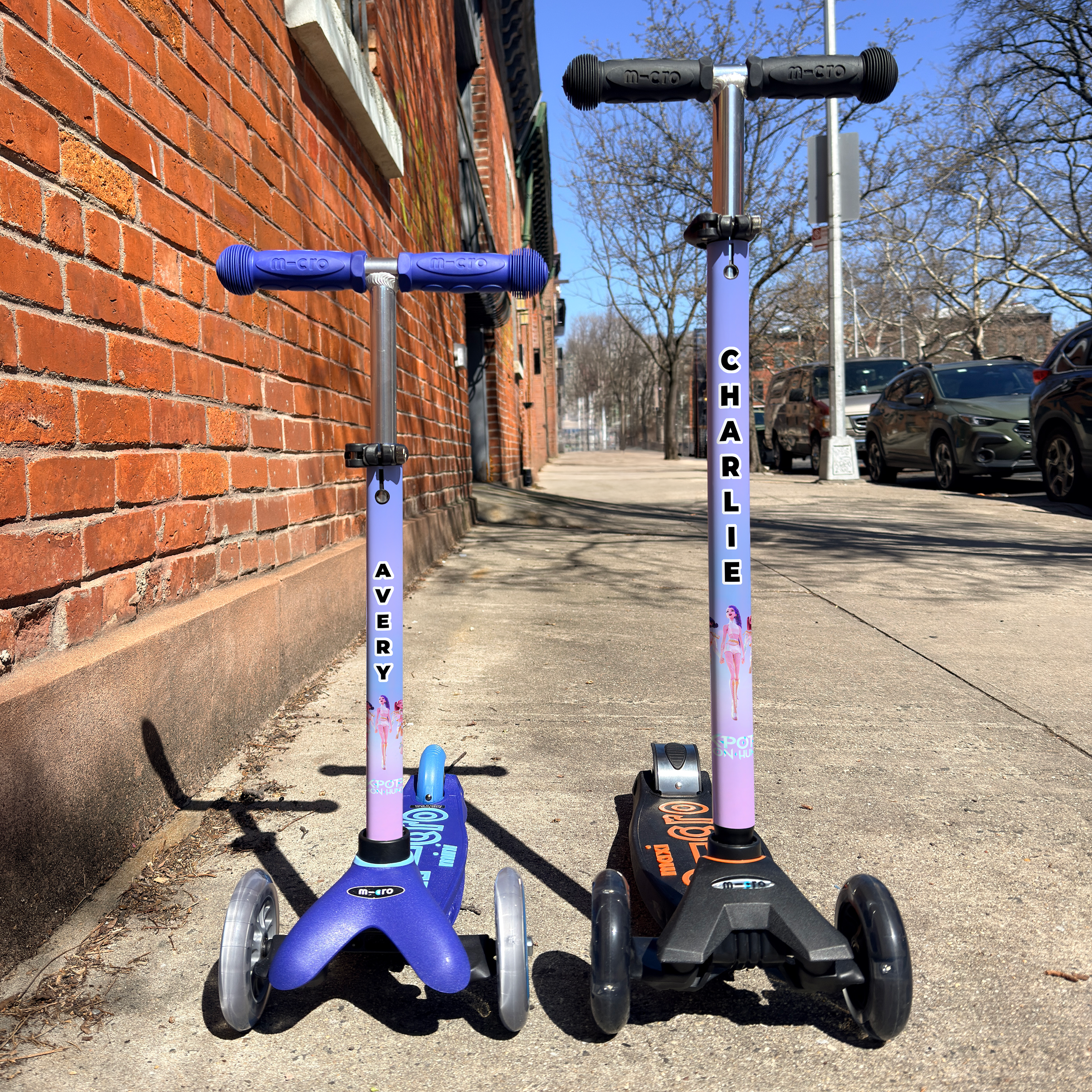 Kpop Demon Hunters vinyl scooter wrap for Micro Mini and Micro Maxi kids scooters by ScooterSkin Brooklyn
