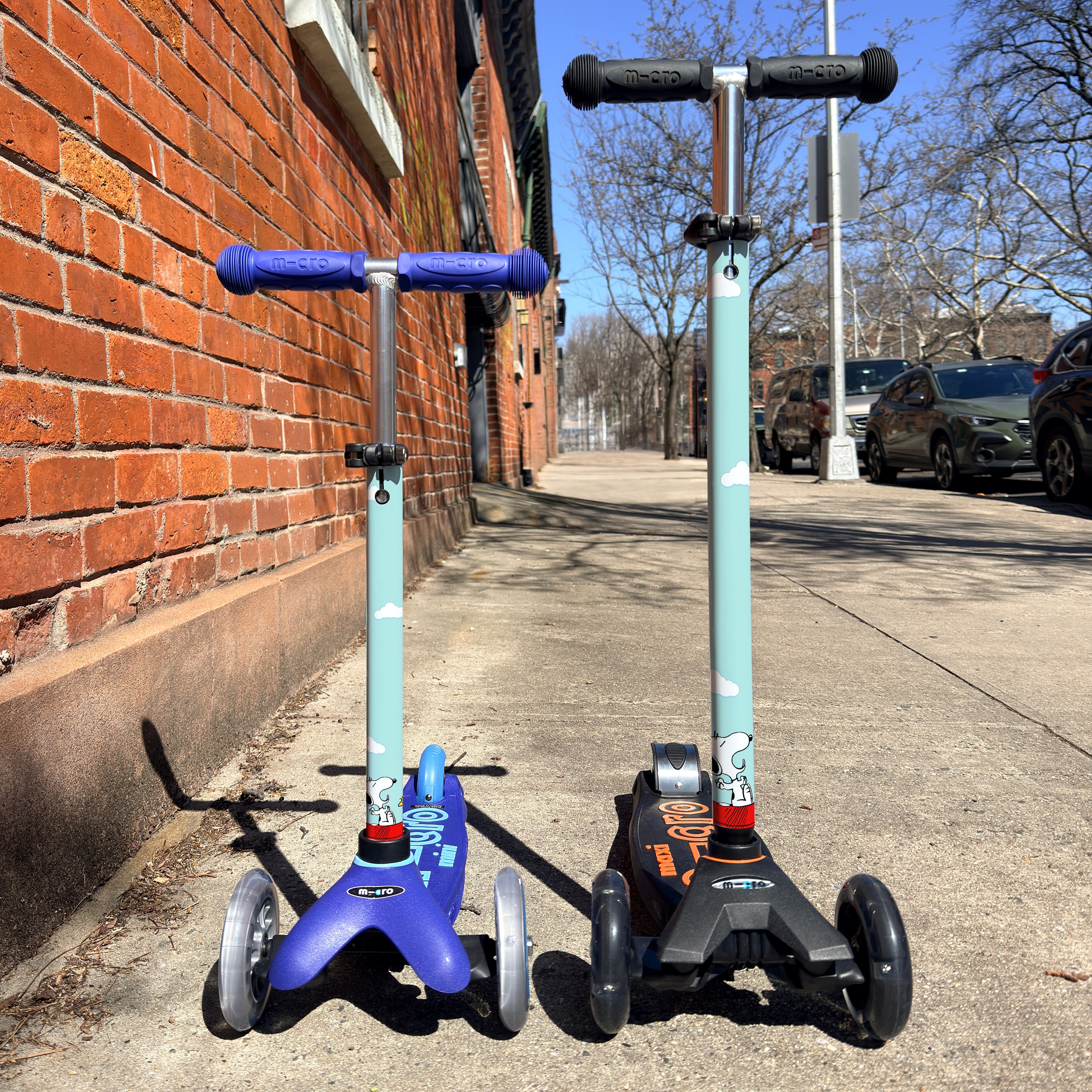 Snoopy Peanuts vinyl scooter wrap for Micro Mini and Micro Maxi kids scooters by ScooterSkin Brooklyn