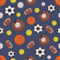 Sports pattern vinyl scooter wrap for Micro Mini and Micro Maxi kids scooters by ScooterSkin Brooklyn